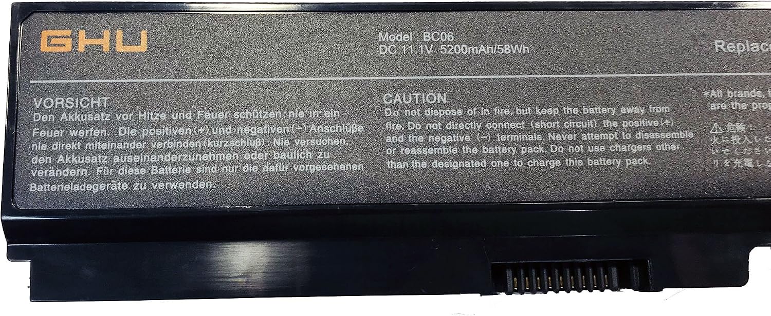 GHU New Battery 58 WH for PA3817U-1BRS PA3818U-1BRS Compatible with L755 L675 L750 L700 P755 P750 P755 C655 A655 A665 A665 C655 C655D L755D P775 C675 C650 C650D - Image 4
