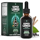 SuperBonsai Super Lungs Mullein Drops &ndash; Herbal Lung Support Tincture with Mullein Leaf Extract Elderberry Reishi Marshmallow Root &ndash; Supports Clear Breathing &amp; Wellness &ndash; 2 oz