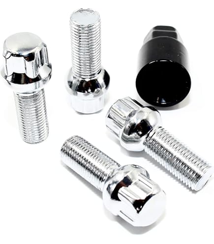 20-Pack Black Spline Drive Tuner Lug Nuts - 14x1.5 Thread, 1.40" Length - For Aftermarket Wheels - IPA Brand