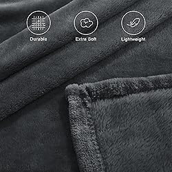 NICETOWN Soft Blanket King Size Fleece Warm Fuzzy