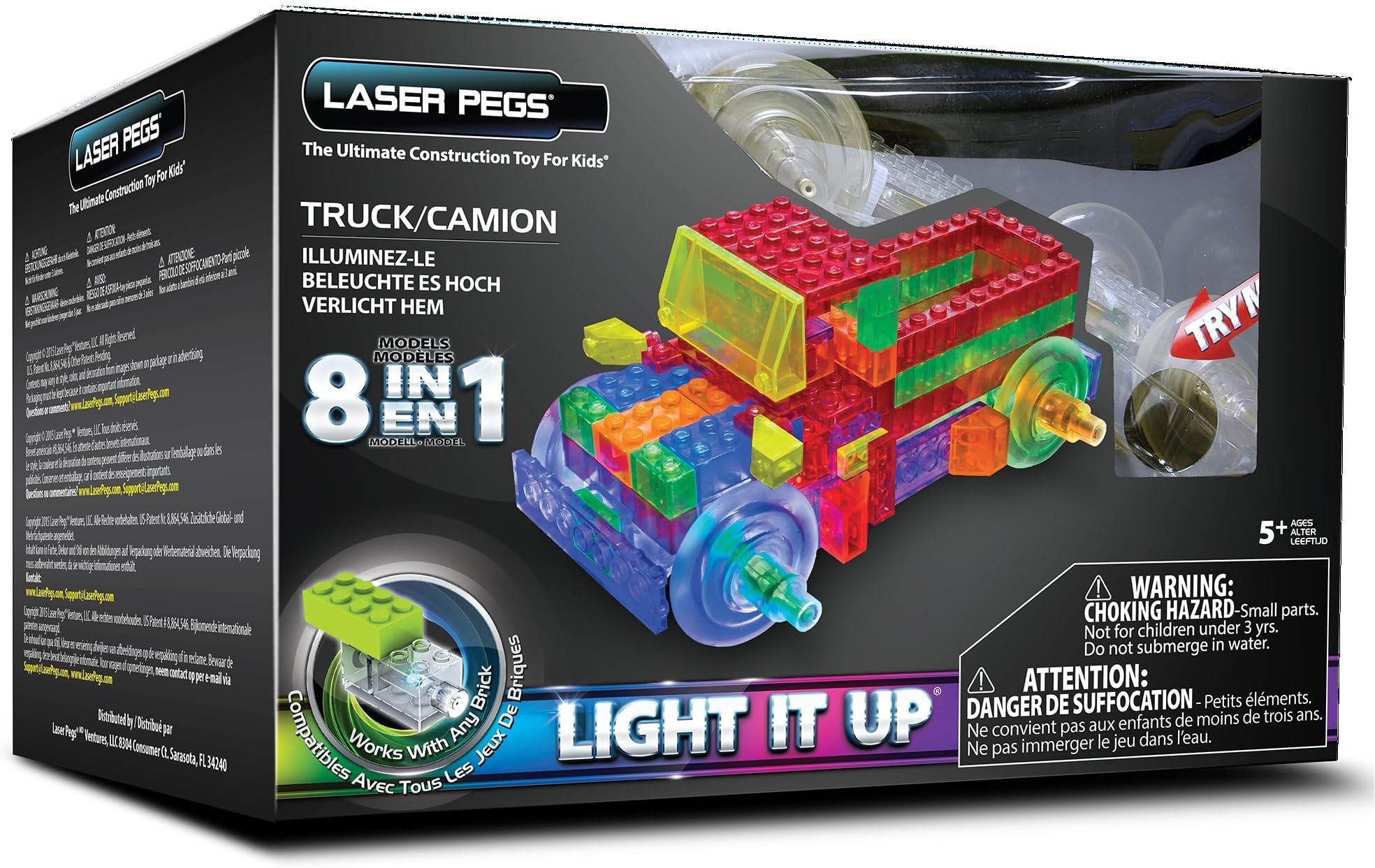 Laser Pegs 8-in-1 Truck Building Set