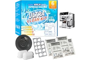 OCTPLAY ​Espresso Cleaning Supply Kit for Ninja Luxe Cafe, 6 Month Supply, Descale Packets, Cleaning Tablets, Water Filters​​