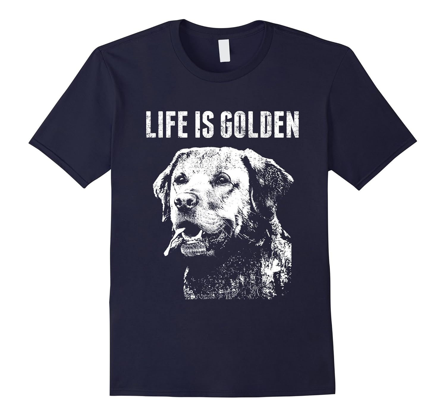 Golden Retriever Face Shirt Life is Golden Retriever Dog Tee-ANZ