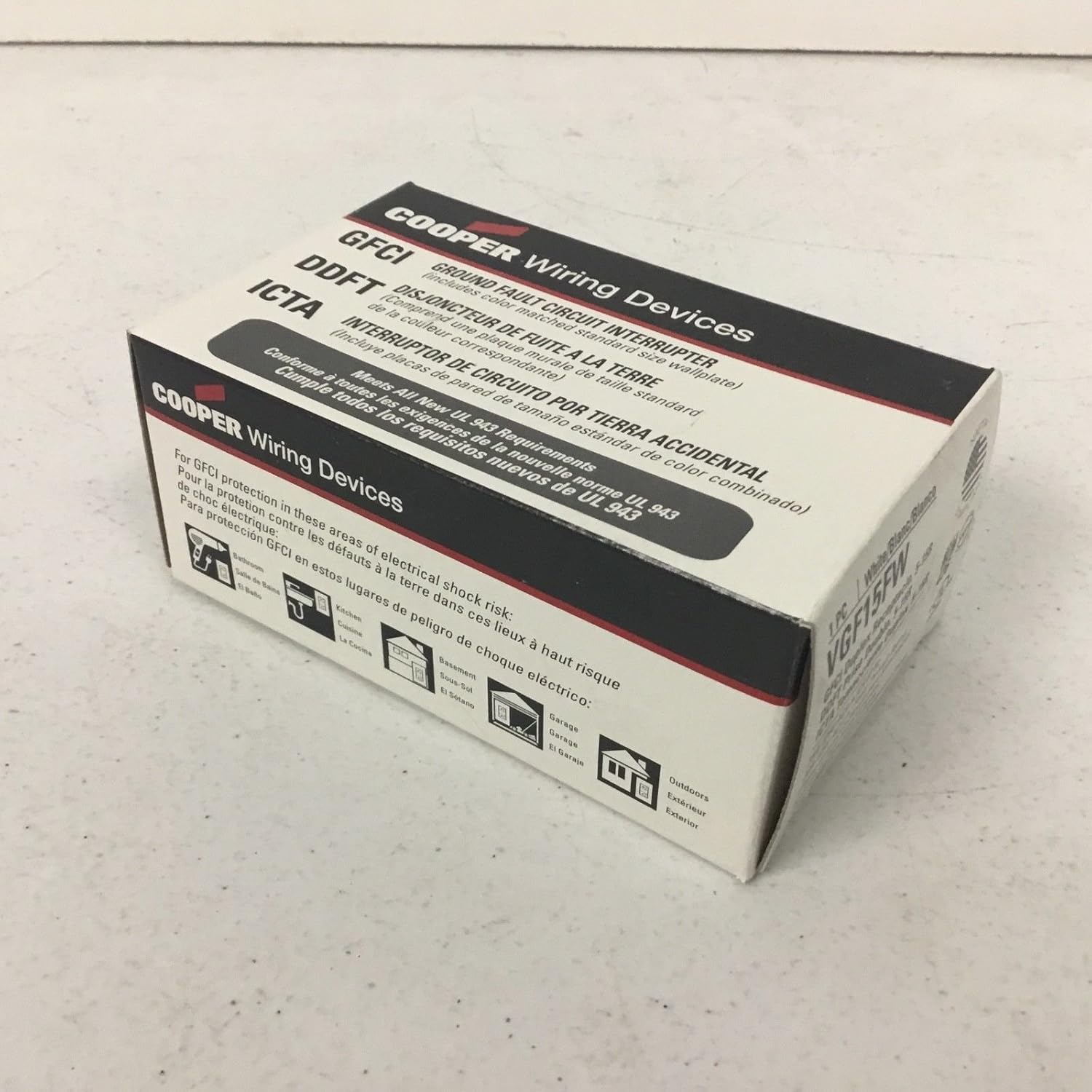 Cooper Wiring Devices VGF15FW GFCI Deco Duplex 15A 125V WH NAFTA - - Amazon.com