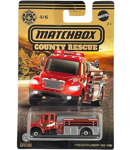 Amazon.com: Matchbox 2018 Freightliner M2 106 Red #48/100 MBX