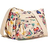 AOCINA Crossbody Bags for Women Multi Pocket Nylon Lightweight Ladies Purses Messenger Shoulder Handbags Satchel Travel Bag