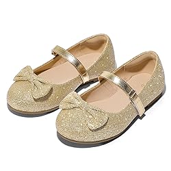 K KomForme Girl's Ballet Flats Non-Slip Soft Mary