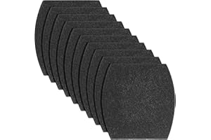 Jecery 10 Pcs Activated Carbon Cat Litter Box Replacement Filters Compatible with Petmate Booda Clean Step 6.3 x 5.91 Inches Filters to Absorbs Odors and Controls Damp for Keeping Fresh