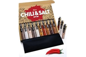 TIMBER TASTE Hot Salt & Chili Spice Gift Set – [UP TO 950,000 SCU] – Mens Stocking Stuffers for Men & unique gifts for Dad – Gourmet Food gift Basket with Spices and Seasonings – 2025 Top Christmas Gifts for Men