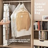 TAILI Hanging Vacuum Storage Bags 6 Pack Space Saver Wardrobe Organizer view 8