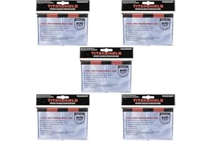 TitanShield 1000 Premium 60-Microns Ultra Clear Standard Size Perfect Exact Fit Inner Card Sleeves. Perfect for Double-sleeving and Compatible with Pokémon Cards MTG Magic The Gathering Lorcana