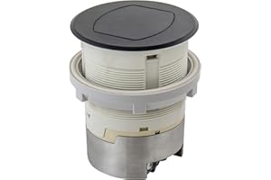 Bryant Electric RCT200BK 15A 125V Tamper Resistant Pop-Up Countertop Receptacle Surface Mount, 15 Amp, Powder Coated Black