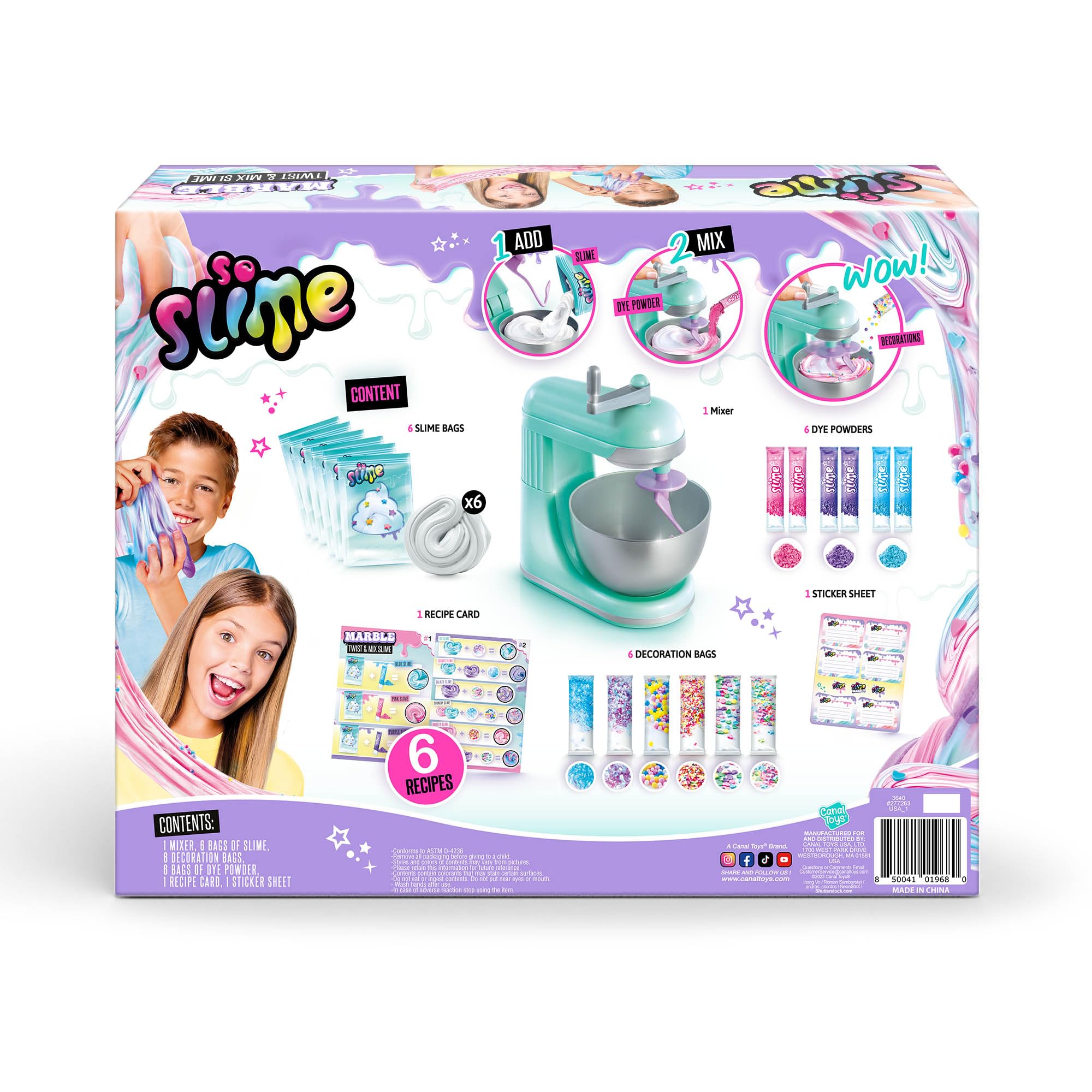 Canal Toys So Slime Marble Twist N Slime Mixer, White