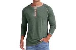 Sailwind Men's Henley Long Sleeve T-Shirt Cotton Casual Shirt