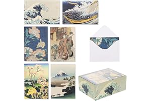36-Pack Hokusai Notecards, 6 Designs