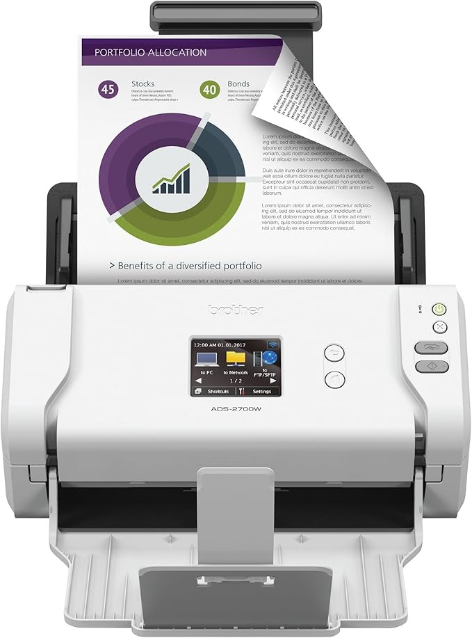 Brother Wireless HighSpeed Desktop Document Scanner Amazon.co.uk Electronics