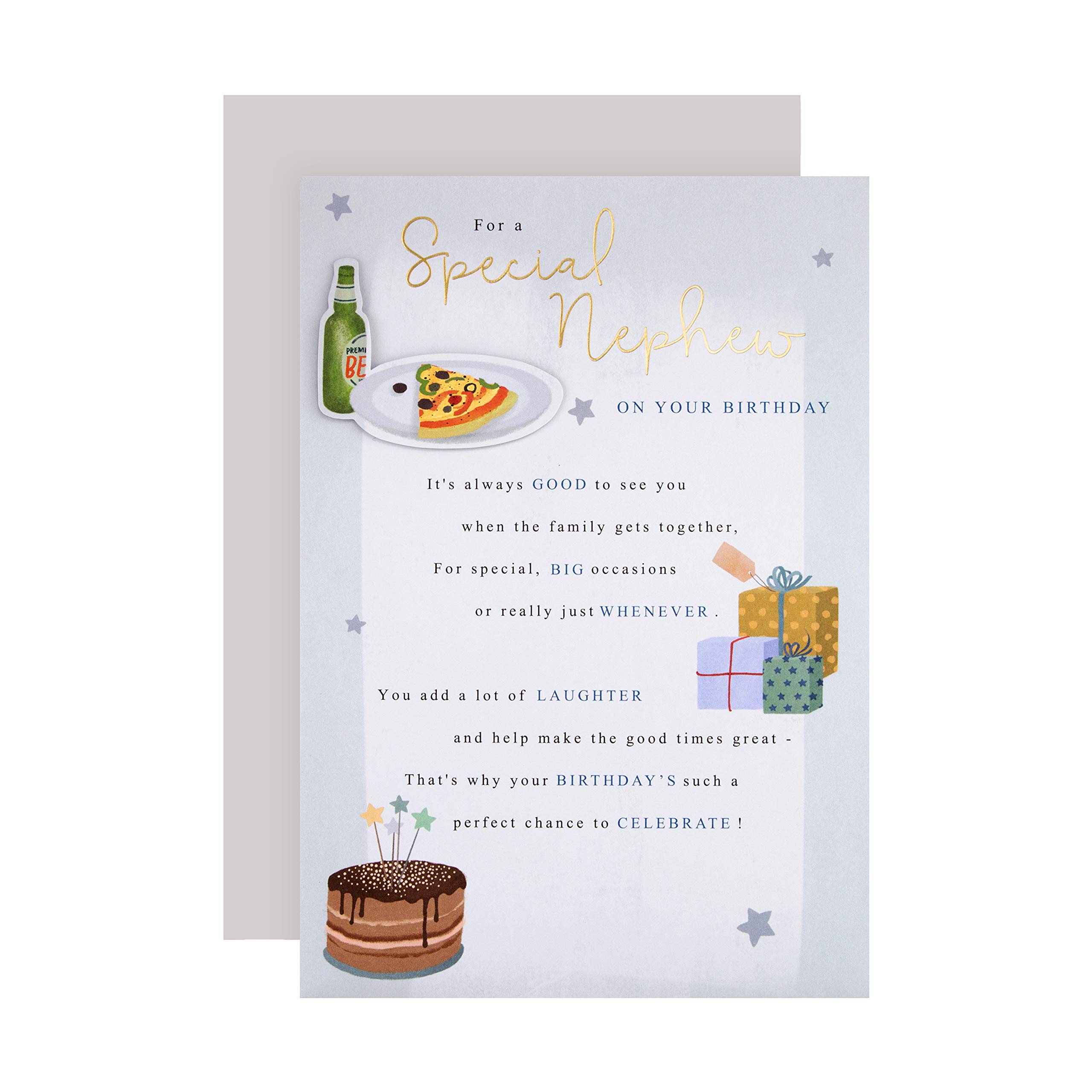 Hallmark Birthday Card for Nephew - Classic Design with Heartfelt Message