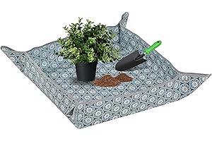 Blanca Rosana Heavy-Duty Waterproof – Indoor Plant Transplanting & Mess Control Mat, Thick Succulent Potting Tray for Soil Change, Spill-Proof Gardening & Pet Grooming Mat (M - 29.5" X 29.5")