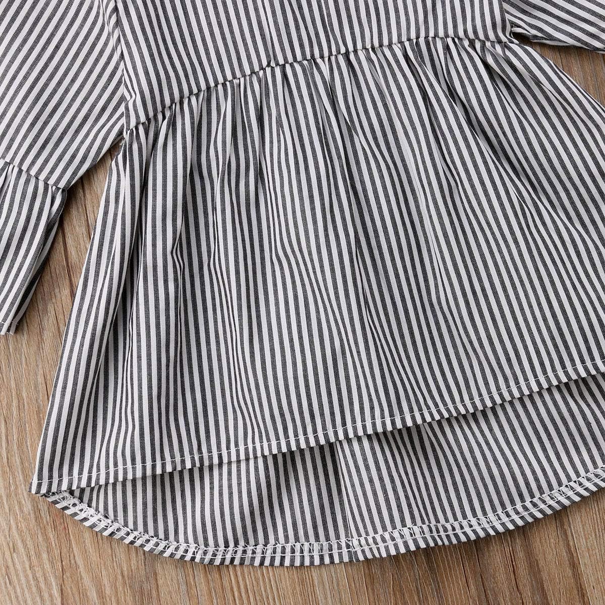 Toddler Baby Girls Short Puff Sleeve Tops Solid Color T Shirt Pullover Flare Blouse Button Down Shirts Casual Clothes: Clothing