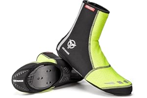 GEWAGE Cycling Shoe Covers -Warm Bike Shoe Covers - Windproof Mountain Road Cycling Overshoes - Cycling Shoe Cover for Men Women