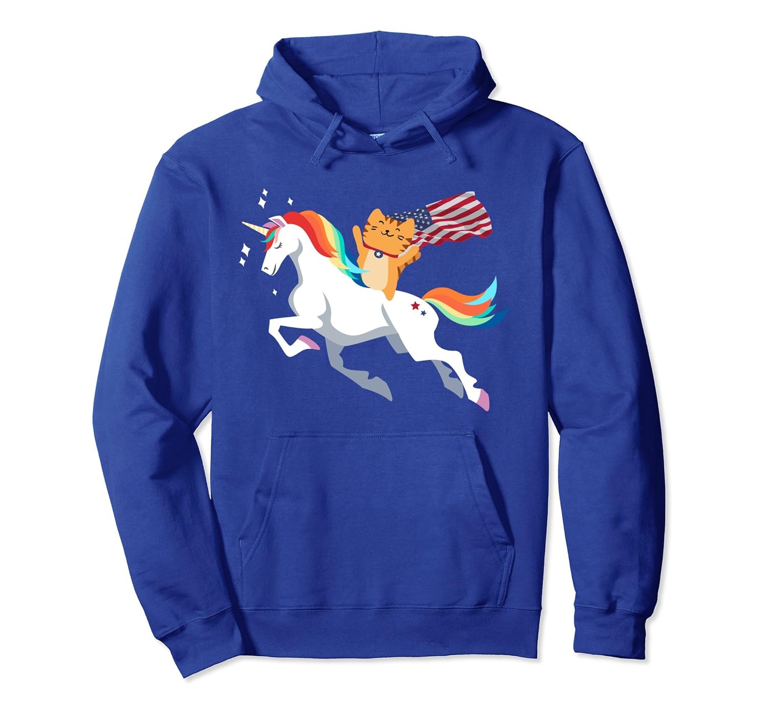 Patriotic Meowica Unicorn Cat Hoodie Gift-ANZ