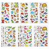 24 Sheets(400+) Dinosaur 3D Puffy Stickers for