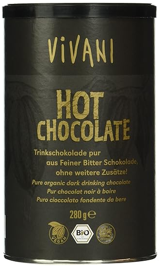 Vivani Hot Chocolate' Trinkschokolade Pur 280g, 1er Pack (1 x 280 g) - Bio