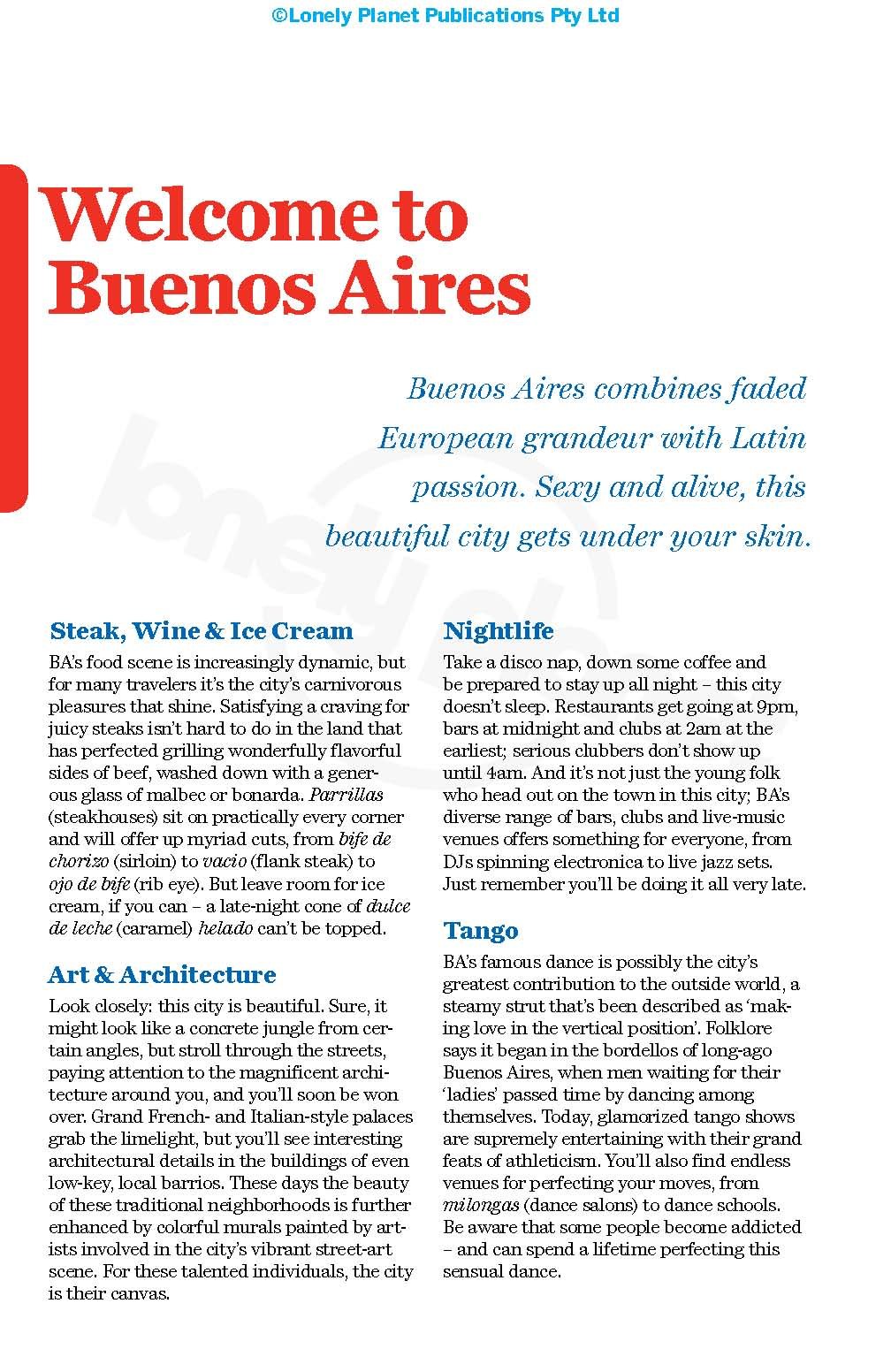 Buenos Aires city guide Buenos Aires city guide Paperback