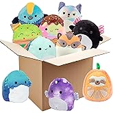 Squishmallows Mystery 8-Inch 6-Squish Value Pack - Get Six Small Official Jazwares Plush for Less - Collectible Soft & Squishy Stuffed Animal Toy - Gift Set for Parties, Kids, Girls & Boys