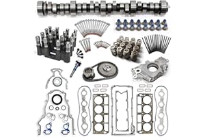 BTSCAR Sloppy Stage 3 Camshaft Kit Compatible with 1997-2006 LS LS1 4.8/5.3/5.7/6.0 GMC Chevrolet, Includes Head Gaskets, Springs, Pushrods, Oil Seals, Bolts Set, Oil Pumps, Timing Chain
