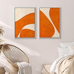 MUDECOR Framed Canvas Print Wall Art Set Retro