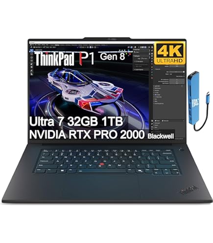 Amazon.com: Lenovo ThinkPad P1 Workstation with NVIDIA RTX A5500