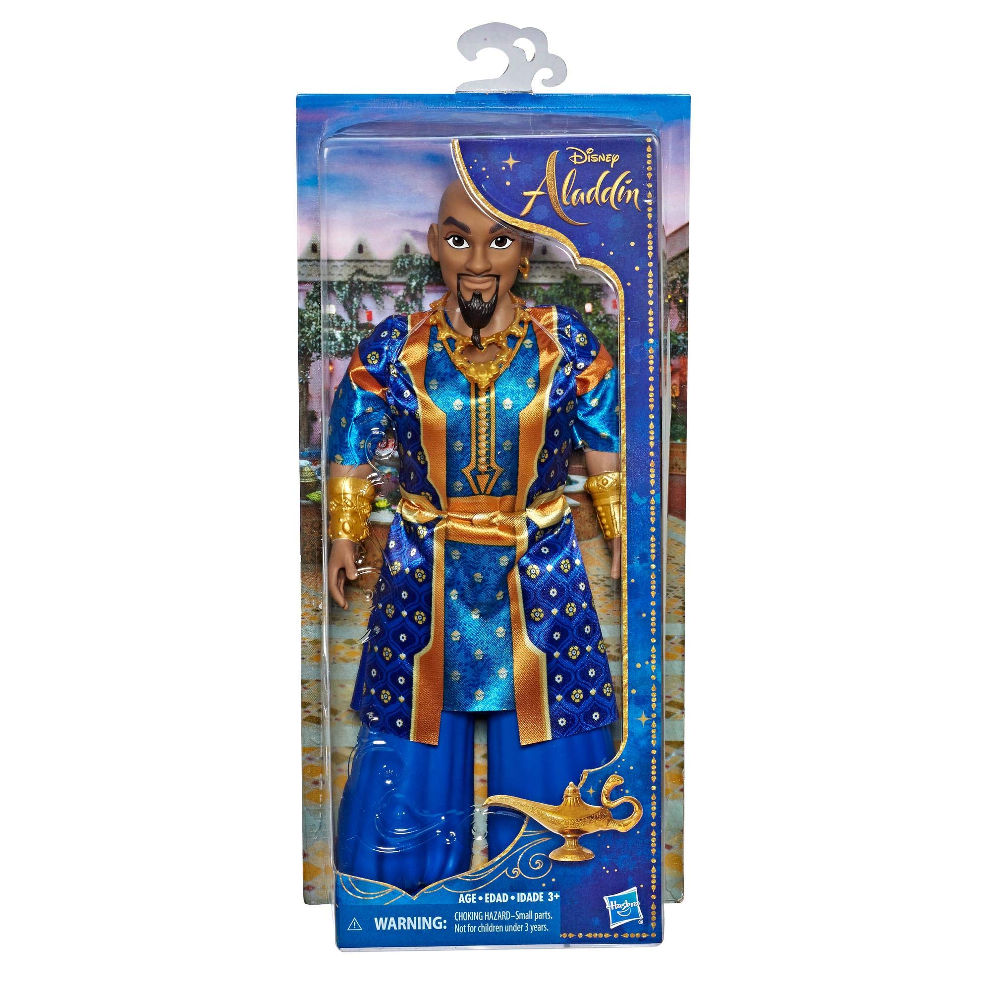 Disney Genie Fashion Doll in Human Form, Poseable Figure with Clothes and Accessories, Inspired by Disney's Aladdin Live-Action Film, Toy for 3-Year-Olds