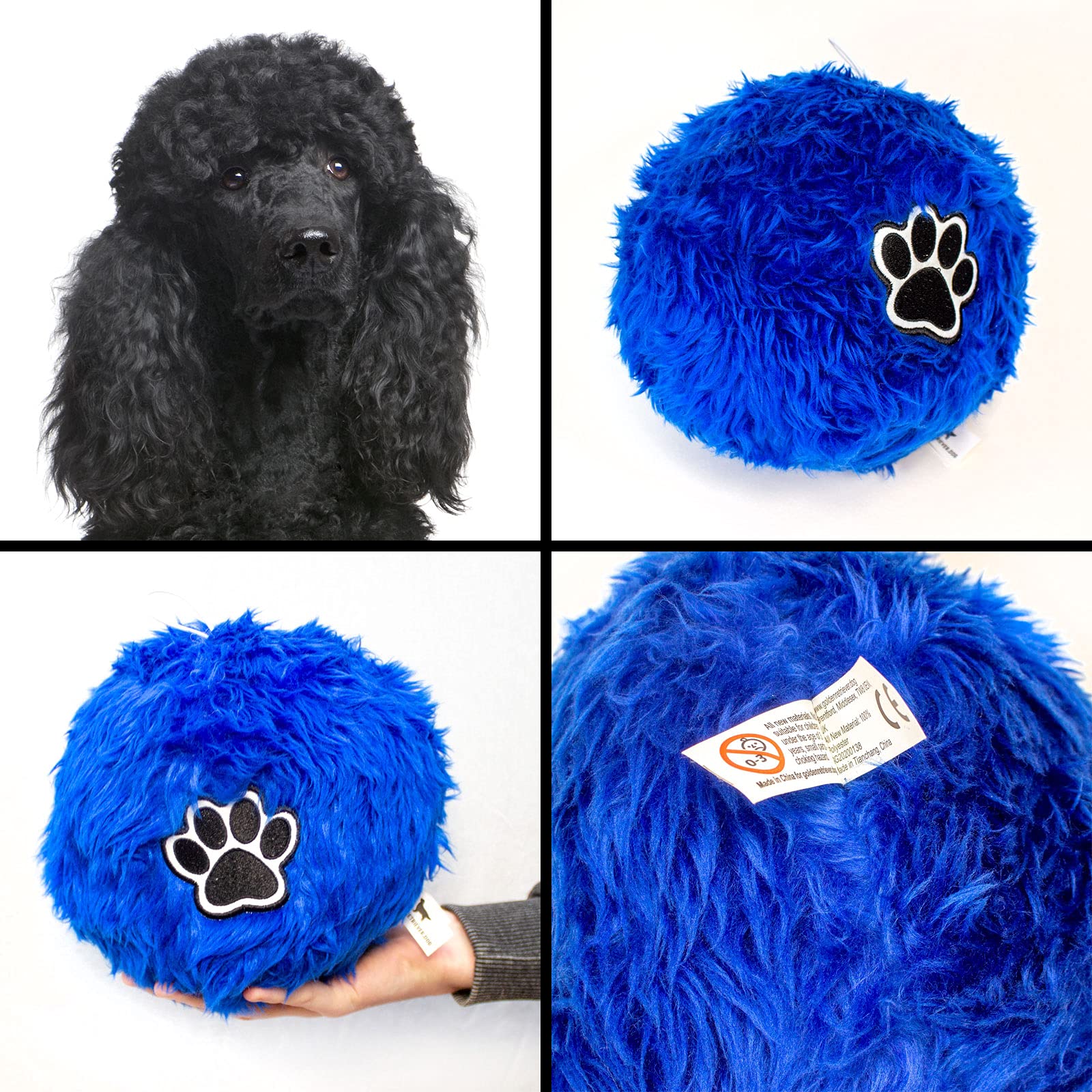 Soft Fluffy Dog Ball For POODLE - Large Size Ball