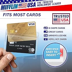 Mifflin-USA Horizontal ID Name Badge Holder