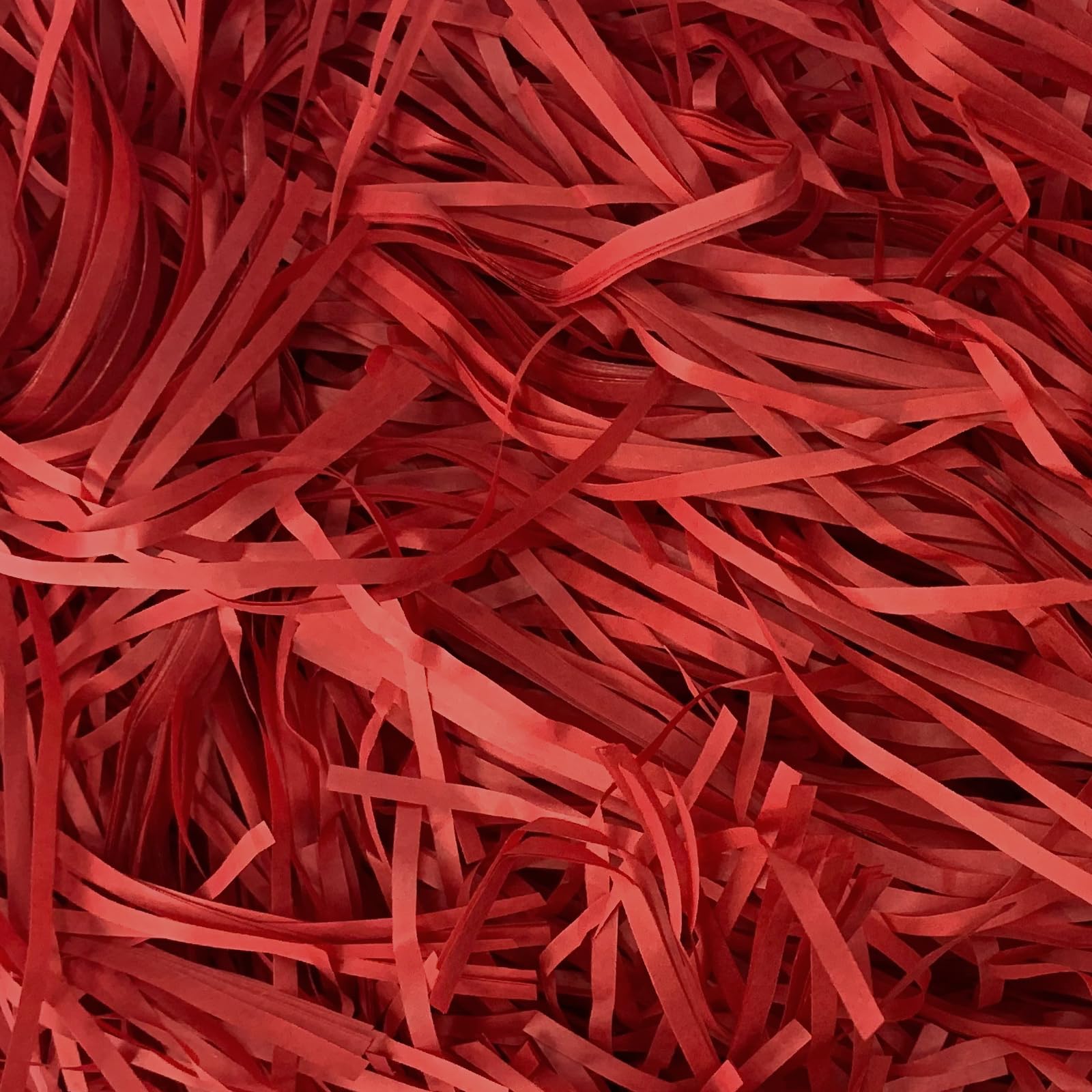 500g Red Shredded Tissue Paper for Gift Boxes & Hampers, Soft Hamper Filling and Packaging Filler, Shreds Stuffing Paper Suitable Party Baby Shower Graduation Housewarming ect