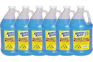 Elite Tool Center 6 Pack Blue Krystal Kleer Windshield Washer Fluid 1 Gallon +32 Degree Fahrenheit