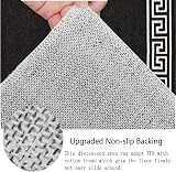 Fit Even Greeky Rug Large 120x170 cm Black White Non-Slip Plush view 4