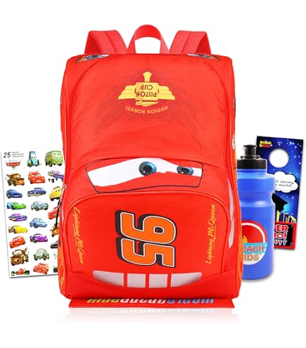 Disney Cars Backpack with Lunch Box for Preschool Toddler Boys Girls