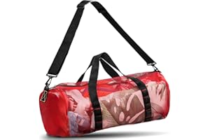 KOKKOYA Diving Scuba Surfing Snorkeling Dive Mesh Beach Bag Duffle Bags with Zipper and Adjustable Shoulder Strap 43L and 113L Options for Travel Fitness Camping Swim Gym Gears Balls