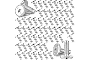 Blulu 100Pcs 1/4"-20 Hurricane Shutter Bolts, Sidewalk Screws Bolts Truss Head Shutter Screws 304 Stainless Steel for Installing Hurricane Panels to Storefronts and Sliding Glass Doors(1/4"-20 x 3/4")