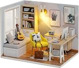 CUTEROOM DIY Doll Room Miniature Furniture 1:32 Cabin Sunshine Study Kit