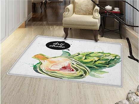 Amazon Com Smallbeefly Artichoke Floor Mat For Kids Going Green
