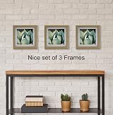 YiPinYin 6x6 Inch Square Photo Frame Set of 3 with Mount 5x5 Inch view 5