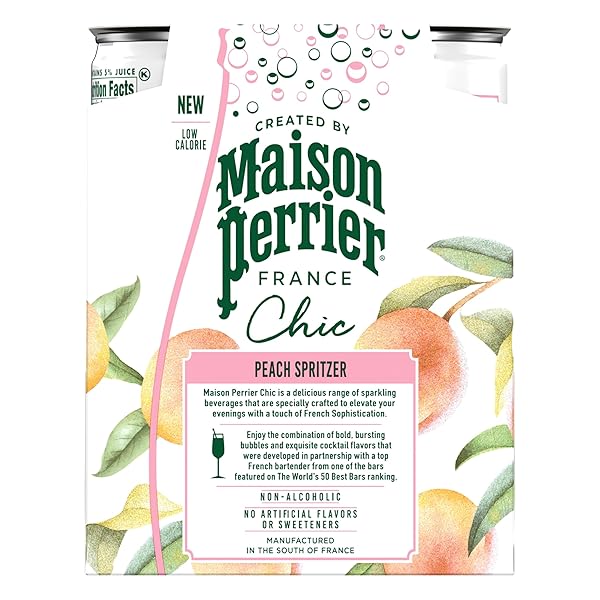 MAISON PERRIER, PEACH SPRITZER, 8.45 FL OZ