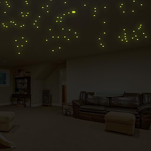 Amazon Com 157 X 105 Glowing Vinyl Ceiling Decal Star Map