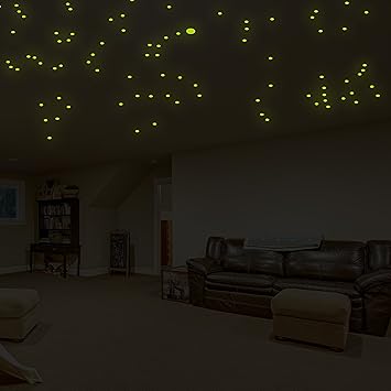 Anol 400 X 267 Cm Glowing Vinyl Ceiling Decal Star Map Glow In