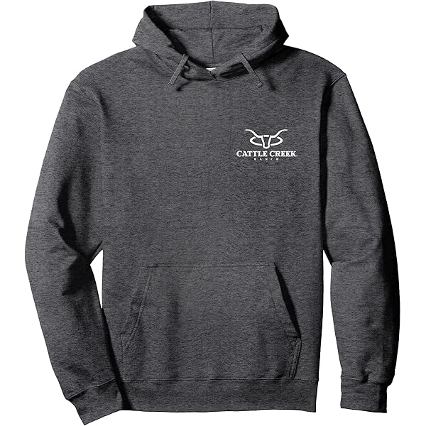 Amazon.com: Cattle Creek Original White Logo Graphic Zip Hoodie