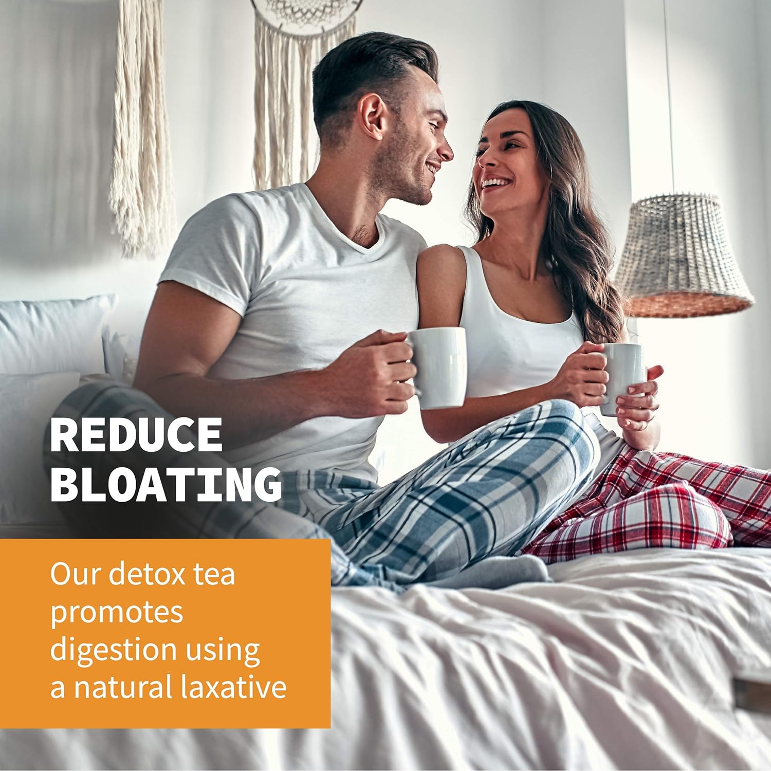 Total Tea Caffeine Free Detox Tea - All Natural - Slimming Herbal Tea for Gentle Cleansing - 25 Tea Bags : Herbal Supplements : Grocery & Gourmet Food