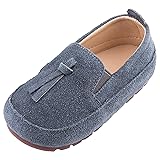 rismart Loafers Little Boy Toddler Suede Leather